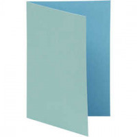Cards And Envelopes, size 10.5x15 cm, 250 g, 10 pcs, dark turquoise/light turquoise [HOB-216008]
