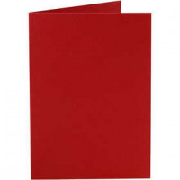 Cards, size 10.5x15 cm, 220 g, 10 pcs, red [HOB-216013]