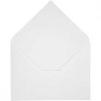 Envelope, size 11.5x16 cm, 100 g, 10 pcs, white [HOB-217001]