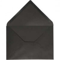 Envelope, size 11.5x16 cm, 100 g, 10 pcs, black [HOB-217002]