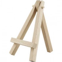 Mini Easel, H: 11.5 cm, 1 pc, beech [HOB-221580]