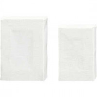 Mini Stretched Canvas, size 7x5x1 cm, size 6x4x1 cm, 20 pcs, white [HOB-22338]