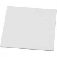 Canvas Panel, size 12.4x12.4 cm, thickness 3 mm, 1 pc, white [HOB-225010]