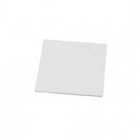 Canvas Panel, size 12.4x12.4 cm, thickness 3 mm, 10 pcs, white [HOB-22501]