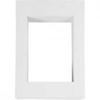 Picture Mount, size 13.5x19 cm, carving: 9x13 cm, 100 pcs, white [HOB-23599]