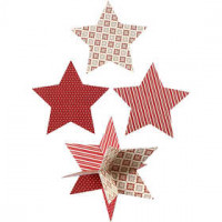 3D Stars, D: 15 cm, 300 g, 3 pcs [HOB-25233]