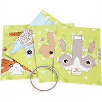 Folding Animals, H: 8-11.5 cm, W: 3.5-6 cm, 4 pcs [HOB-25276]