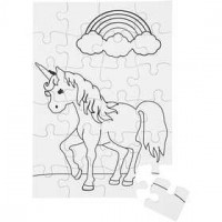 Jigsaw Puzzle, A5 15x21 cm, 2 pcs, white [HOB-25462]