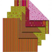 Origami Paper, size 10x10 cm, 80 g, 50 mixed sheets [HOB-25526]