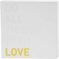 Canvas with Gold Motifs for Watercolor, W: 25.4 cm, H: 25.4 cm, 1 pc, white [HOB-25776]