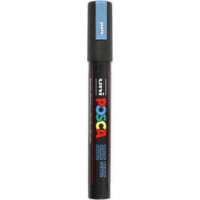 Uni Posca Marker, line width: 2.5 mm, PC-5M, 1 pc, metallic blue [HOB-276880]