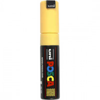 Uni Posca Marker, line width: 8 mm, PC-8K, 1 pc, straw yellow [HOB-278038]