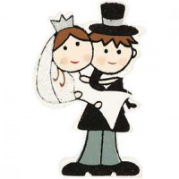 Wedding, H: 50 mm, 30 pcs [HOB-28211]