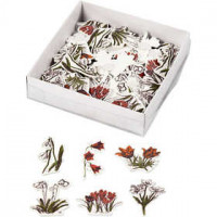 Wooden Stickers, approx. 40 mm, 60 pcs [HOB-28227]