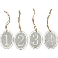 Advent figures, size 6x8 cm, thickness 6 mm, 4 pcs [HOB-28237]