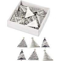 Wooden Stickers, size 40 mm, 60 pcs [HOB-28263]