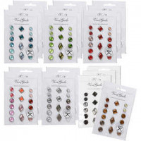 Deco Rivets, size 8-18 mm, 20x16 pcs, asstd. colours [HOB-283159]