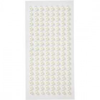 Half Pearls, D: 5 mm, 144 pcs, white [HOB-28434]