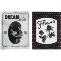 Felt Decoration, size 6.5x8.5 cm, thickness 1 mm, 4 pcs [HOB-28517]