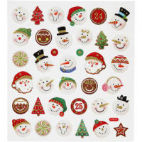 Fancy Stickers, sheet 15x16.5 cm, 1 sheet [HOB-28986]