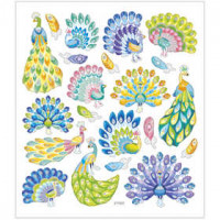 Stickers, sheet 15x16.5 cm, 21 pc, 1 sheet [HOB-29072]