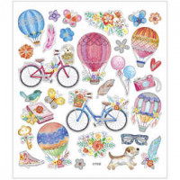 Stickers, sheet 15x16.5 cm, 29 pc, 1 sheet [HOB-29076]