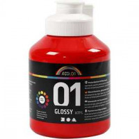 A-Color Acrylic Paint, 500 ml, red [HOB-32016]