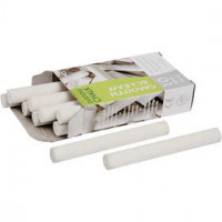 Chalkboard Chalk, L: 8 cm, D: 10 mm, 10 pcs, white [HOB-344750]