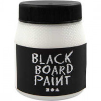 Blackboard Paint, 250 ml, white [HOB-34909]