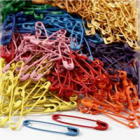 Safety Pins, L: 34 mm, thickness 0.8-1.00 mm, 10x100 pcs [HOB-41100]