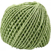 Paper Yarn, thickness 2.5-3 mm, approx. 42 m, 150 g, light green [HOB-41727]