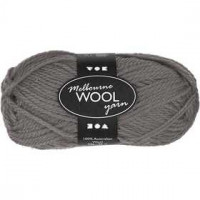Melbourne Yarn, L: 92 m, 50 g, grey [HOB-44701]