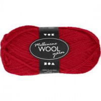 Melbourne Yarn, L: 92 m, 50 g, red [HOB-44716]