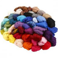 Wool, 21 micron, 20x20 g, asstd. colours [HOB-45485]