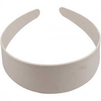 Hair Band, W: 48 mm, 1 pc, white [HOB-474160]