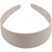 Hair Band, W: 48 mm, 20 pcs, white [HOB-47416]