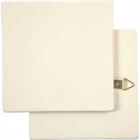 Art Tile, size 13x13 cm, thickness 7 mm, 1 pc, white [HOB-50507]