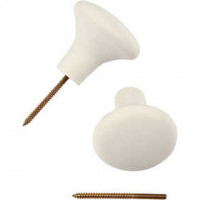 Hook, D: 5.4 cm, H: 5.1 cm, 4 pcs, white [HOB-506960]