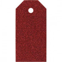 Manila Tags, size 5x10 cm, 300 g, 15 pcs, red [HOB-50997]