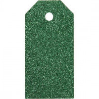 Manila Tags, size 5x10 cm, 300 g, 15 pcs, green [HOB-50998]