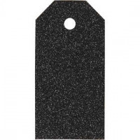 Manila Tags, size 5x10 cm, 300 g, 15 pcs, black [HOB-51000]