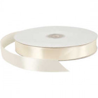 Satin Ribbon, W: 20 mm, 100 m, off-white [HOB-51368]