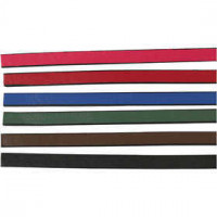 Faux Leather Belt, W: 10 mm, thickness 3 mm, 6x1 m, asstd colours [HOB-51495]