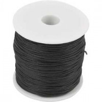 Cotton Cord, thickness 0.6 mm, 100 m, black [HOB-51511]