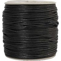Cotton Cord, thickness 2 mm, 100 m, black [HOB-51524]