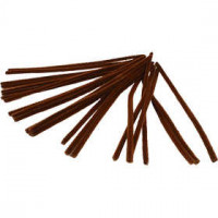 Pipe Cleaners, thickness 9 mm, L: 30 cm, 25 pcs, brown [HOB-51605]