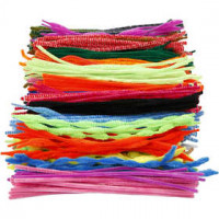 Pipe Cleaners, thickness 5-12 mm, L: 30 cm, 500 mixed, asstd colours [HOB-51610]