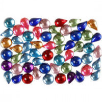 Rhinestones, size 5-6 mm, 2500 mixed [HOB-52277]