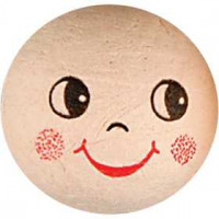 Compressed Cotton Faces, D: 30 mm, 10 pcs [HOB-542300]