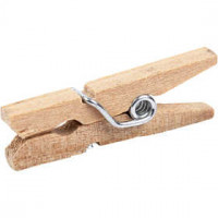 Clothes Pegs, L: 25 mm, W: 3 mm, 30 pcs, birch [HOB-564511]